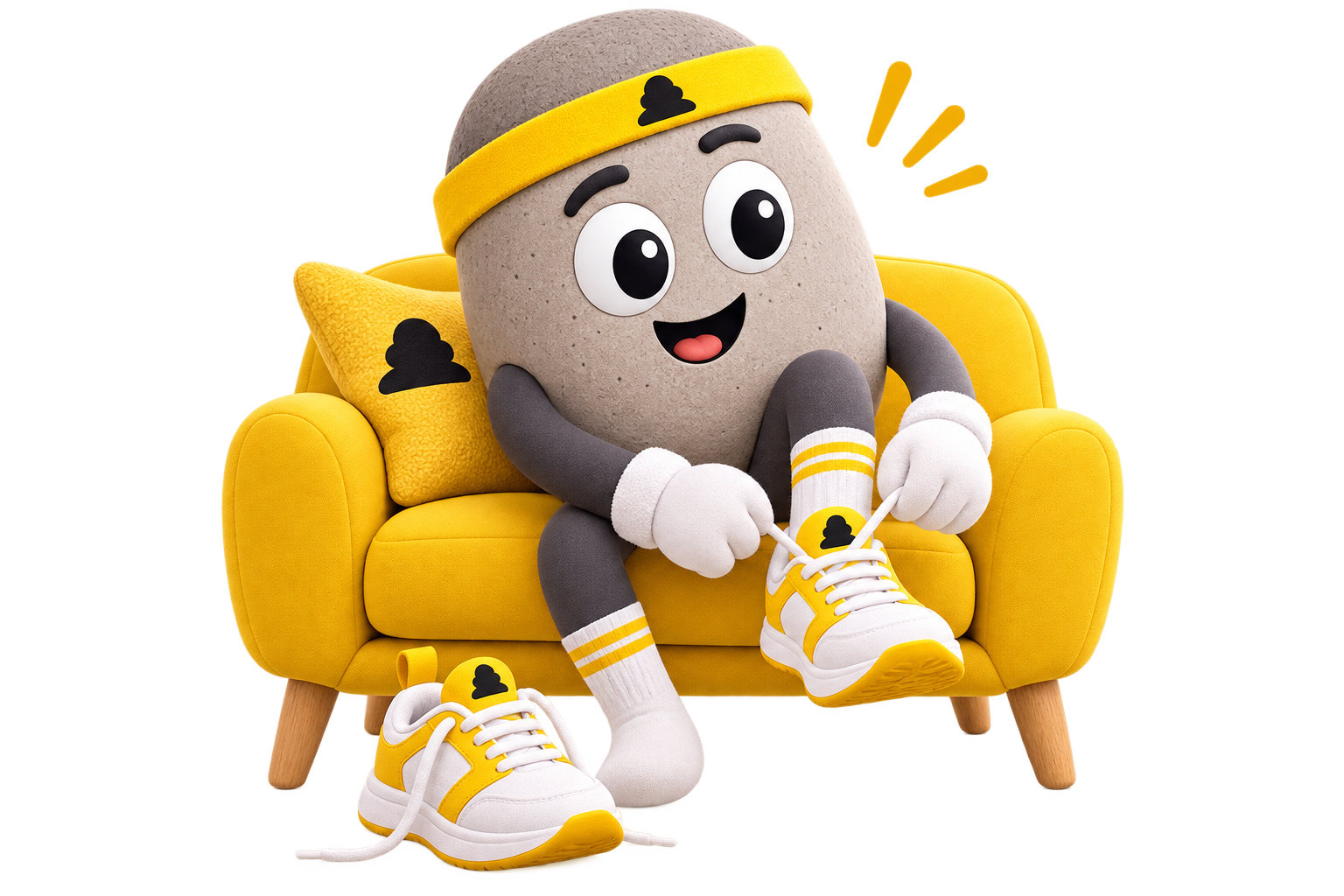 Mascot — getting ready